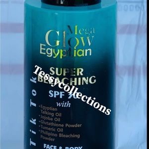 Mega glow egyptian Super bleacher with spf 30. 400mlx1. 💯 satisfaction